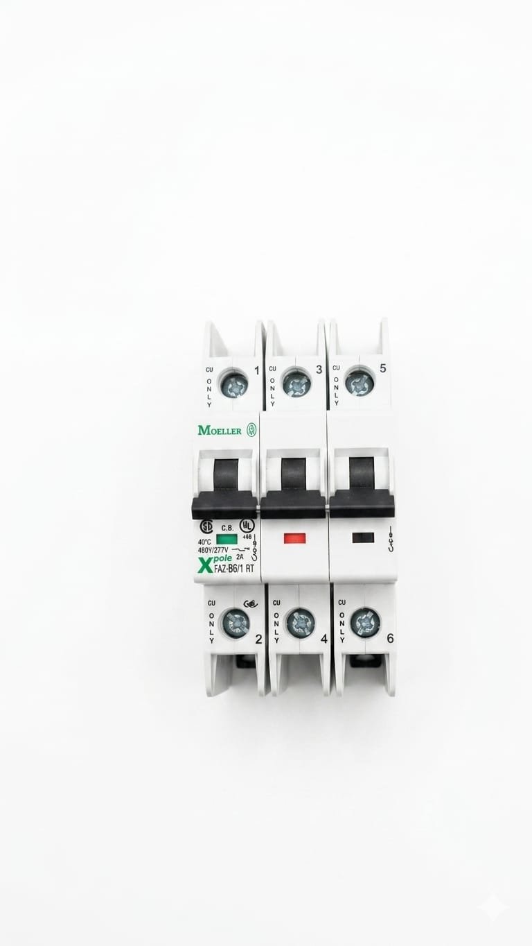 Interruptor termomagnético de 3 polos. Capacidad: 6 Amperes imagen 3